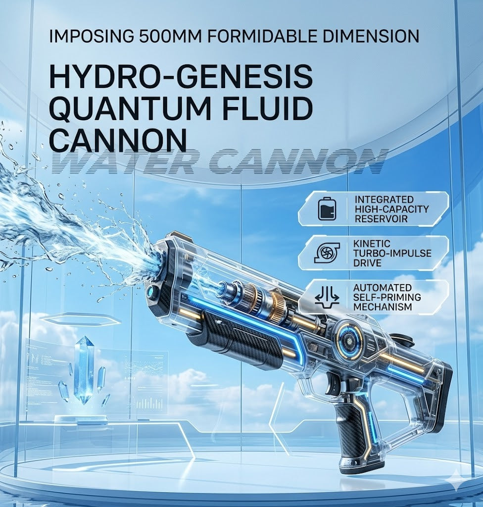 Motorized Water Blaster Toy - High-Speed Automatic Electric Water Gun for Boys & Adults - Continuous Shoot Summer Outdoor Pool Game