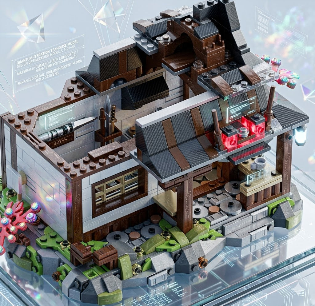 15th Anniversary Ninja Blacksmith Village - 1259-Piece Architecture Building Brick Model Gift Set