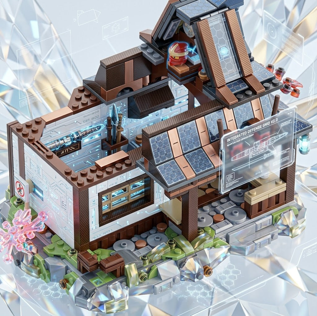 15th Anniversary Ninja Blacksmith Village - 1259-Piece Architecture Building Brick Model Gift Set