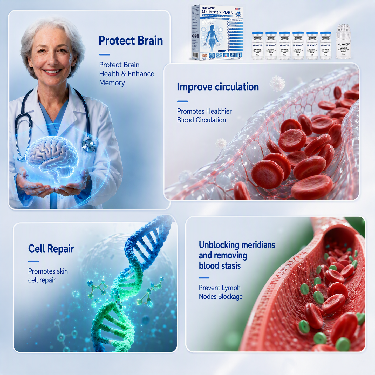 💕Latest 2026 Scientific Research |𝑴𝑼𝑹𝑾𝑶𝑵® Orlistat × PDRN 10-in-1 Micro-Infusion Formula|For weight loss/skin tightening/blood sugar balance|Zero Pain, No Side Effects