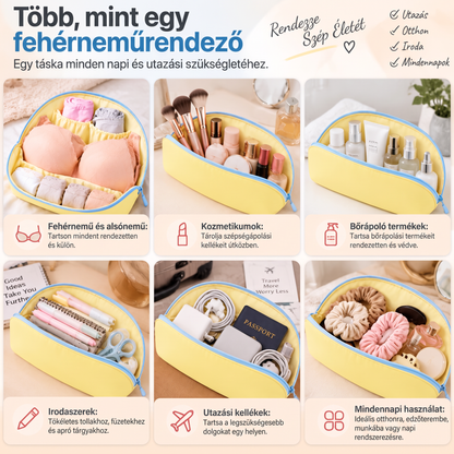 ⚡ UTOLSÓ NAP · 49% KEDVEZMÉNY – ✨ Utazási fehérnemű tároló táska – Melltartók bugyik és zoknik rendszerezetten bárhol 💎
