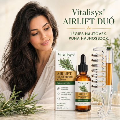 💎💎Vitalisys® AirLift Duo – Precíziós hajtőemelő fésű és könnyű hajszérum 👸🌟