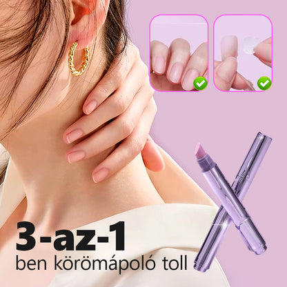 Vitalisys® 3 az 1-ben körömápoló toll – Körömágybőr ápolás és polírozás kamélia olajjal 💧