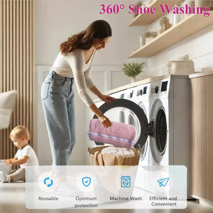 Last Day Sale 50% off🔥BLUESHOT® Shoe Washing Machine Bag – Durable Laundry Protector for Sneakers