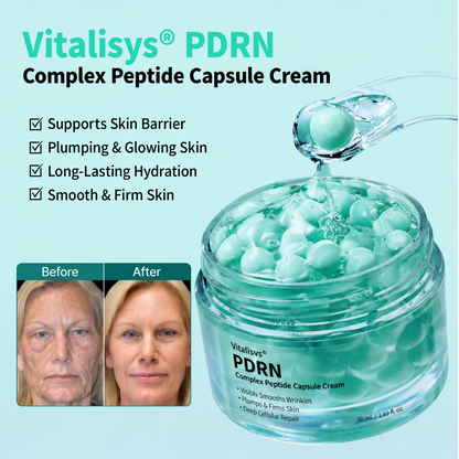 Vitalisys® PDRN Complex Peptide Capsule Cream|Anti aging, firming and lifting muscles Skin care, removal of stretch marks, breast enhancement, removal of chest lines, and skin repair.