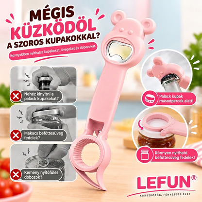 LEFUN® 4 az 1-ben nyitó 👑 – Nyisson ki minden fedelet felesleges erőlködés nélkül 💎
