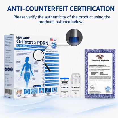 💕Latest 2026 Scientific Research |𝑴𝑼𝑹𝑾𝑶𝑵® Orlistat × PDRN 10-in-1 Micro-Infusion Formula|For weight loss/skin tightening/blood sugar balance|Zero Pain, No Side Effects