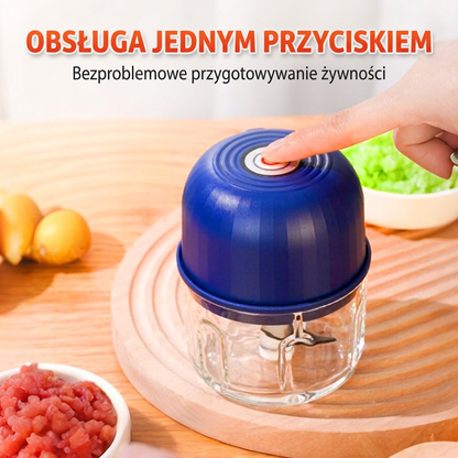 🌈🌈Bezprzewodowy elektryczny mini rozdrabniacz – Mocny pomocnik kuchenny do szybkiego siekania mięsa, warzyw i jedzenia dla dzieci✨