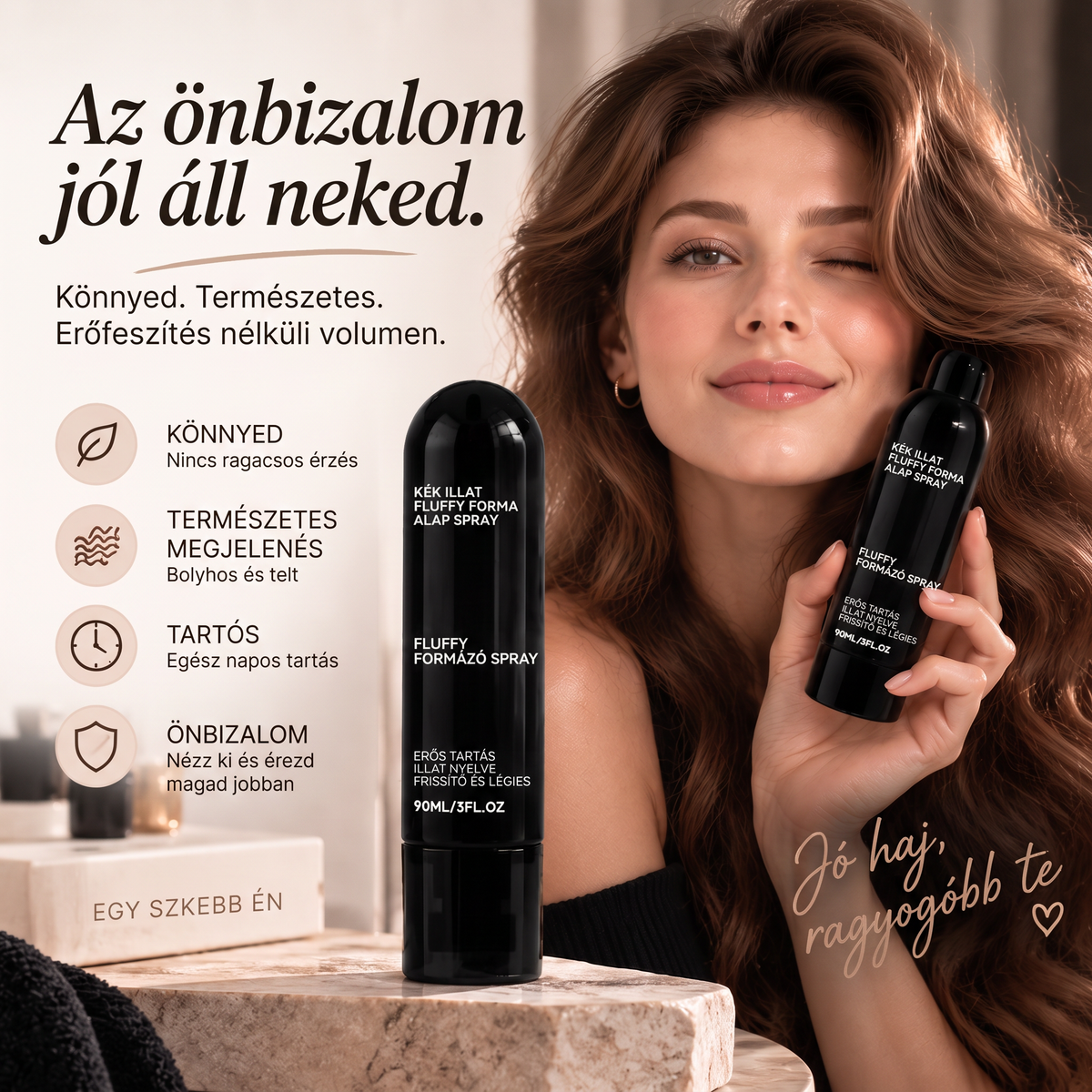 🔥🔥Vitalisys® Fluffy Hair Shaping Spray – Könnyed, dúsító spray a hajtövek megemeléséért és a természetes mozgásért, őszibarack illattal 👸