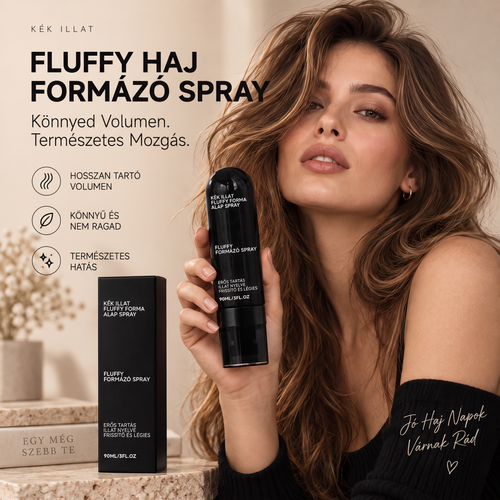 🌈🌈Vitalisys® Fluffy Hair Shaping Spray – Könnyed, dúsító spray a hajtövek megemeléséért és a természetes mozgásért, őszibarack illattal 👸