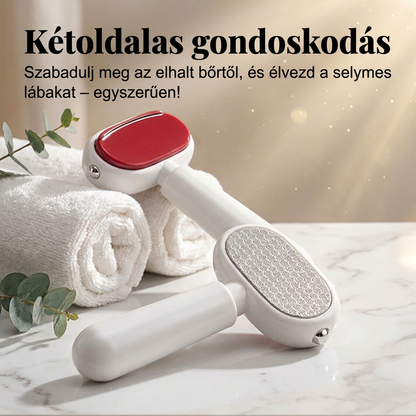 🌈🌈LEFUN® Precíziós lábreszelő 🌟 eltávolítja az érdes és megkeményedett bőrt, segít simává tenni a sarkat, és lehetővé teszi, hogy kényelmesen, otthon végezd a lábápolást