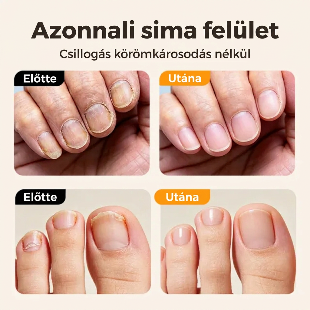 💎💎Időkorlátos Ajánlat⏰2 az 1-ben Intelligens Elektromos Körömvágó és -Polírozó Minden Korosztály Számára 👨‍👩‍👧‍👦 – Penge-, Vér- és Stresszmentes Körmös Ápolás! 💅