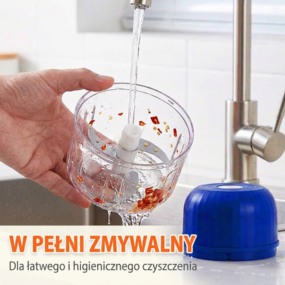 🌈🌈Bezprzewodowy elektryczny mini rozdrabniacz – Mocny pomocnik kuchenny do szybkiego siekania mięsa, warzyw i jedzenia dla dzieci✨