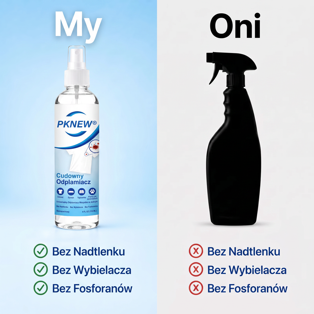 PKNEW® Ekologický víceúčelový odstraňovač skvrn v spreji 💧 – Rychle působící hloubkový čistič bez dráždivých chemikálií 💖