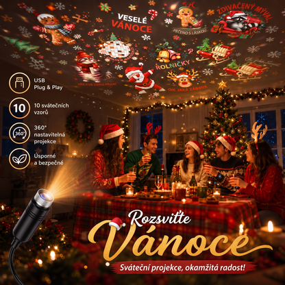 Vitalisys® 5D Chytrý Hvězdný Projektor 🌌 – 30+ dynamických scén a ovládání přes aplikaci 💖