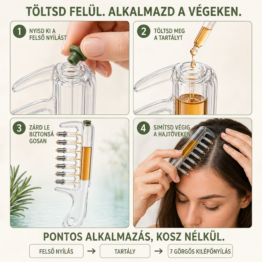 🌈🌈Vitalisys® AirLift Duo – Precíziós hajtőemelő fésű és könnyű hajszérum 👸🌟