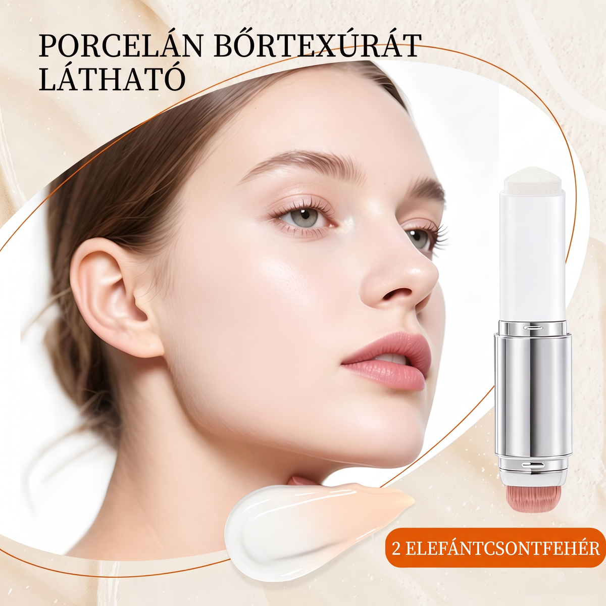 🔥🔥 [𝐇𝐈𝐕𝐀𝐓𝐀𝐋𝐎𝐒 𝐓𝐄𝐑𝐌É𝐊] Vitalisys® Fedő Alapozó Stick / Levehető Ecset – Koreai színadaptáló alapozó stick kollagén kapszulákkal