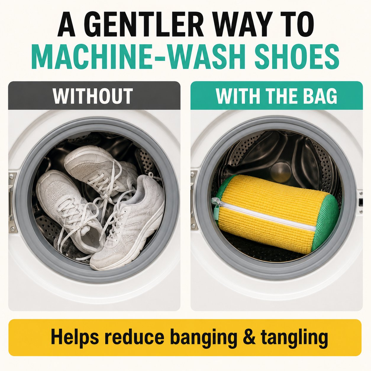 Last Day Sale 50% off🔥BLUESHOT® Shoe Washing Machine Bag – Durable Laundry Protector for Sneakers