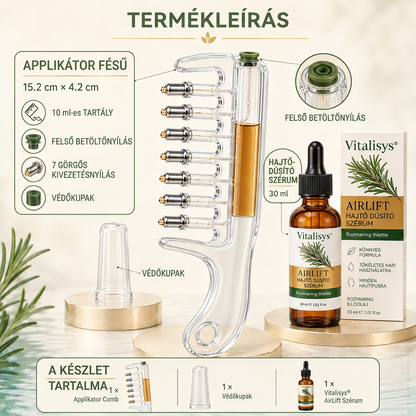 💎💎Vitalisys® AirLift Duo – Precíziós hajtőemelő fésű és könnyű hajszérum 👸🌟