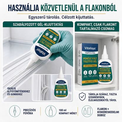 Vitalisys® Mély penészfolt-tisztító gél 👑 – Sűrű, tapadó formula fugákhoz, tömítésekhez és nedves sarkokhoz 💖