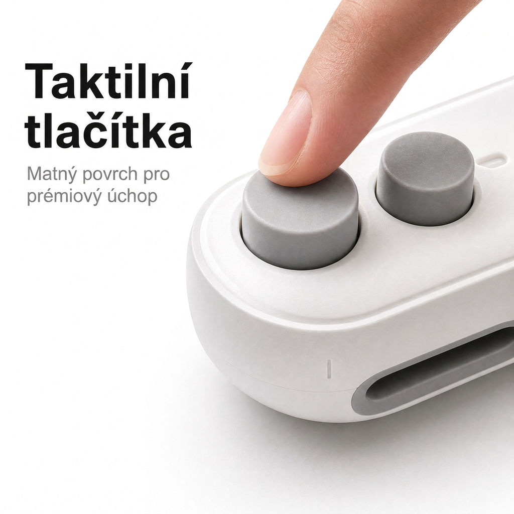 Vitalisys® Hordozható újratölthető tasaklezáró – 2 az 1-ben USB-C mini lezáró és vágó eszköz ✨