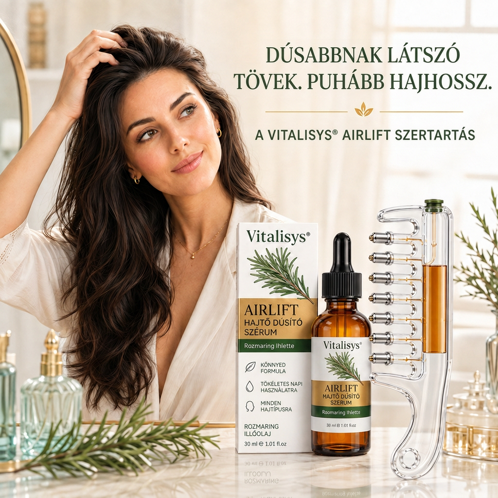 💎💎Vitalisys® AirLift Duo – Precíziós hajtőemelő fésű és könnyű hajszérum 👸🌟