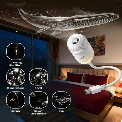 Extra 30% off on sale items | PKNEW® NEXT-GEN SMART PROJECTION HD Smart Dynamic 5D Holographic Night Light Projector✨