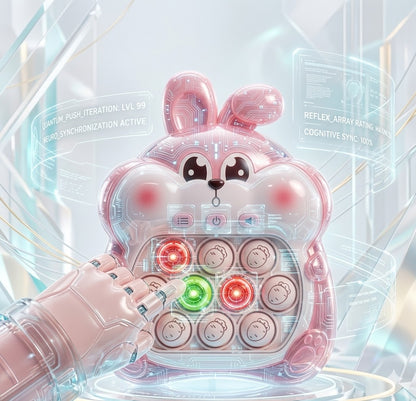 Fast Push Electronic Pop Game - Light-Up Sensory Bubble Console for Kids - Stress Relief Fidget Toy