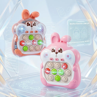 Fast Push Electronic Pop Game - Light-Up Sensory Bubble Console for Kids - Stress Relief Fidget Toy