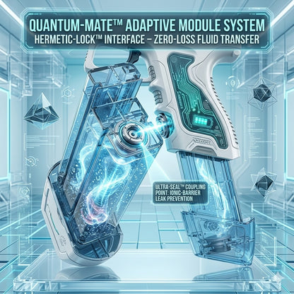 High-Pressure Motorized Water Blaster - Rapid-Fire Continuous Burst Electric Squirt Gun - Rechargeable Outdoor Water Fight Toy