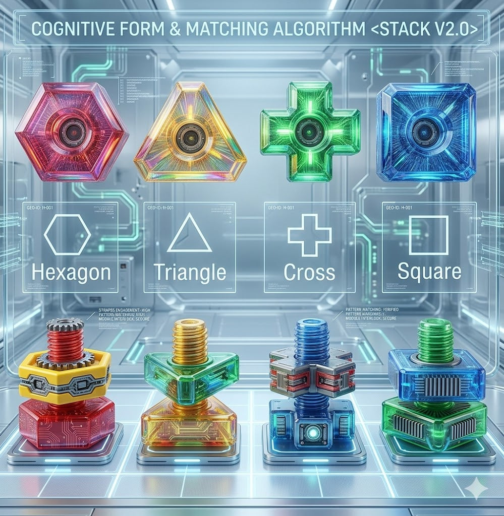 Jumbo Nuts & Bolts Shape Sorter - 6Pcs Preschool STEM Matching Game - Montessori Toddler Learning Toy