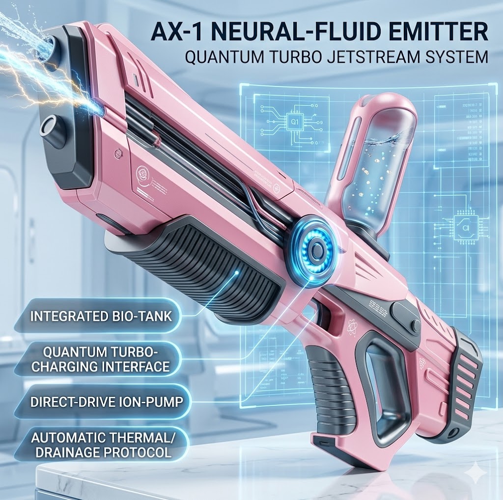 Motorized Water Blaster Toy - High-Speed Automatic Electric Water Gun for Boys & Adults - Continuous Shoot Summer Outdoor Pool Game