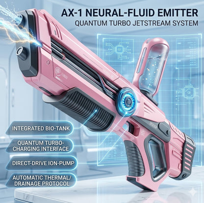 Motorized Water Blaster Toy - High-Speed Automatic Electric Water Gun for Boys & Adults - Continuous Shoot Summer Outdoor Pool Game