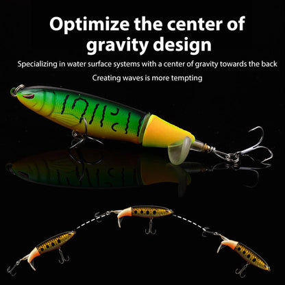 PKNEW 🪝 Artificial Fishing Lure, 13.5g Simulation Fishing Lure with Hook, Fishing Accessories for Outdoor Fishing Equipment, 10cm Whopper Plopper, Swimbaits, Fishing Lure Bait