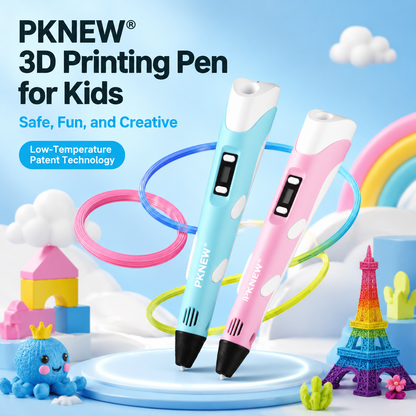 70% OFF TODAY🎃PKNEW® 3D Printing Pen for Kids--Low-Temperature Safe, Non-Toxic Eco-Friendly Filament, Sparks Creativity