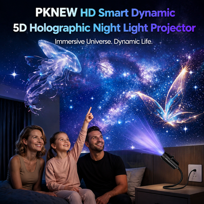 PKNEW® 𝐍𝐄𝐗𝐓-𝐆𝐄𝐍 𝐒𝐌𝐀𝐑𝐓 𝐏𝐑𝐎𝐉𝐄𝐂𝐓𝐈𝐎𝐍 𝐇𝐃 𝐒𝐦𝐚𝐫𝐭 𝐃𝐲𝐧𝐚𝐦𝐢𝐜 𝟓𝐃 𝐇𝐨𝐥𝐨𝐠𝐫𝐚𝐩𝐡𝐢𝐜 𝐍𝐢𝐠𝐡𝐭 𝐋𝐢𝐠𝐡𝐭 𝐏𝐫𝐨𝐣𝐞𝐜𝐭𝐨𝐫