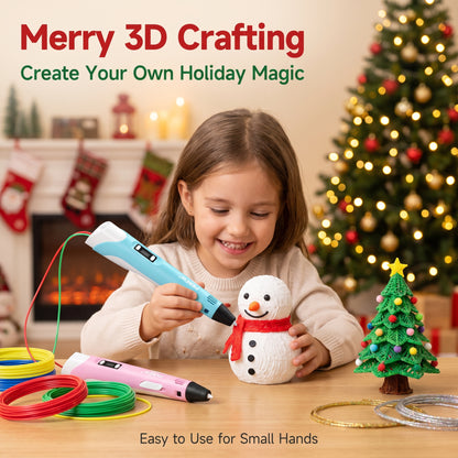 70% OFF TODAY🎃PKNEW® 3D Printing Pen for Kids--Low-Temperature Safe, Non-Toxic Eco-Friendly Filament, Sparks Creativity