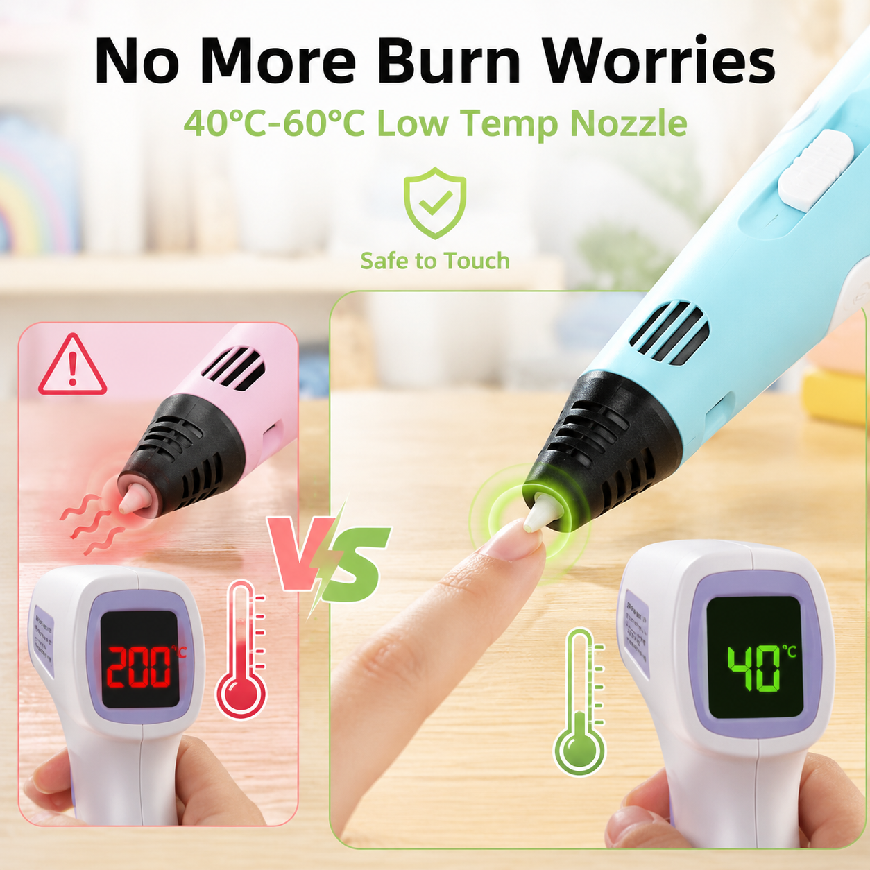 70% OFF TODAY🎃PKNEW® 3D Printing Pen for Kids--Low-Temperature Safe, Non-Toxic Eco-Friendly Filament, Sparks Creativity