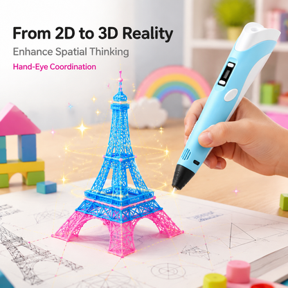 70% OFF TODAY🎃PKNEW® 3D Printing Pen for Kids--Low-Temperature Safe, Non-Toxic Eco-Friendly Filament, Sparks Creativity