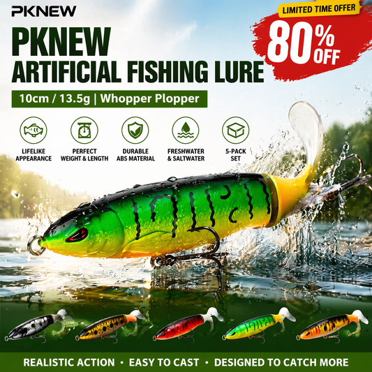 PKNEW 🪝 Artificial Fishing Lure, 13.5g Simulation Fishing Lure with Hook, Fishing Accessories for Outdoor Fishing Equipment, 10cm Whopper Plopper, Swimbaits, Fishing Lure Bait