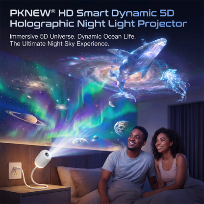 Extra 30% off on sale items | PKNEW® NEXT-GEN SMART PROJECTION HD Smart Dynamic 5D Holographic Night Light Projector✨