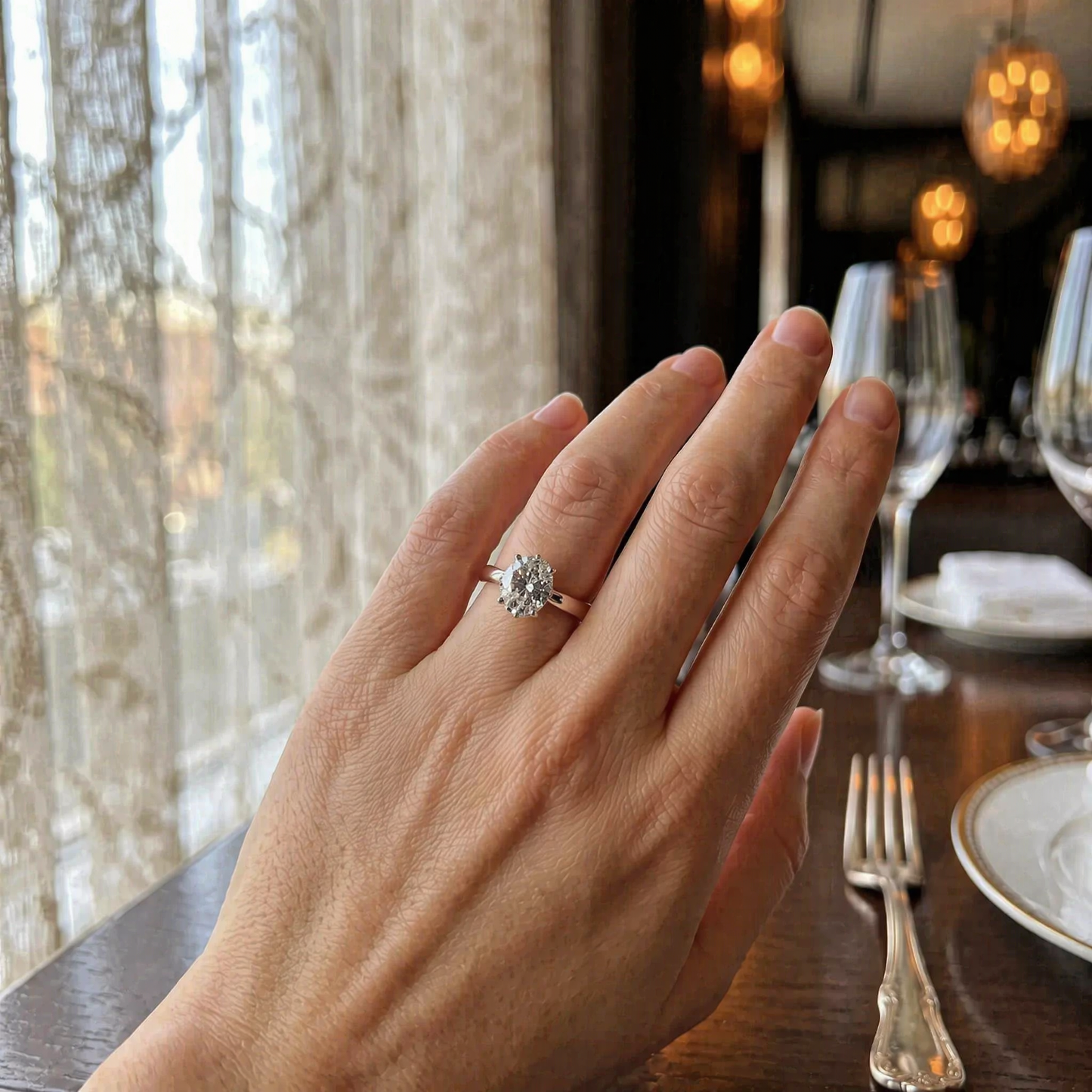 The Forever Upgrade: Flawless Oval Cut Two-Tone Solitaire Ring in 14K Solid Gold--Last Day Sale-90% OFF💍