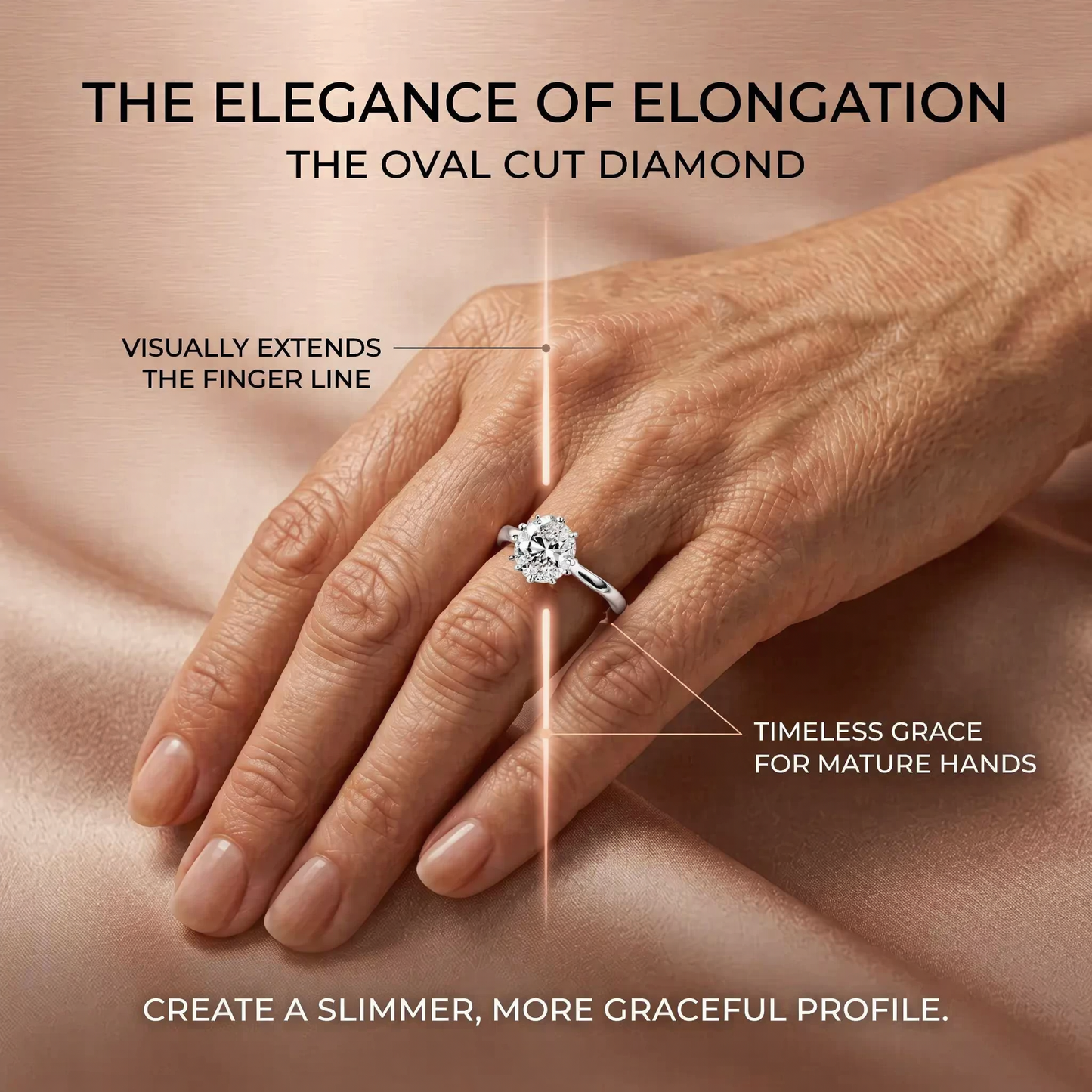 The Forever Upgrade: Flawless Oval Cut Two-Tone Solitaire Ring in 14K Solid Gold--Last Day Sale-90% OFF💍