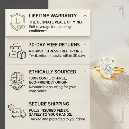 The Forever Upgrade: Flawless Oval Cut Two-Tone Solitaire Ring in 14K Solid Gold--Last Day Sale-90% OFF🔥