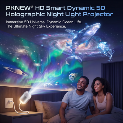 Extra 30% off on sale items | PKNEW® NEXT-GEN SMART PROJECTION HD Smart Dynamic 5D Holographic Night Light Projector✨