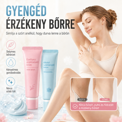 🔥🔥Kíméletes krém a fájdalommentes szőrtelenítéshez 🌟nők és férfiak számára egyaránt